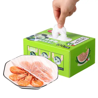 Meliya plastik streç film taze tutma örtüsü, elastik contalı, gıda sınıfı ev tipi torba, toptan satış mağazası