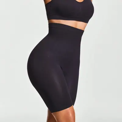 Nahtlose Yoga-Shorts mit hohem Bund, Bauchkontrolle und Po-Lifting für Damen