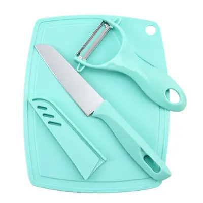 Fruit knife four-piece set, mini peeler, stainless steel - 9