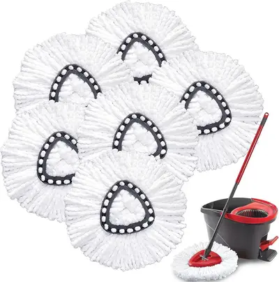 Replacement Triangle Mop Head Compatible with Vileda and O-Cedar