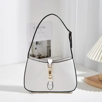 Women's Small Square Underarm Shoulder Bag, Autumn Winter Model - 3