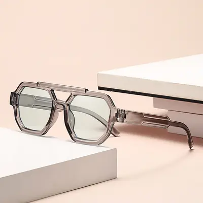 Polygon-Herren-Sonnenbrille, UV-Schutz, Vollrand - 5