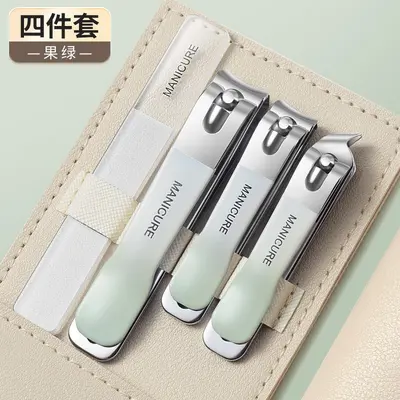 Nail scissors set, 4-piece, gradient color, rotating - 9