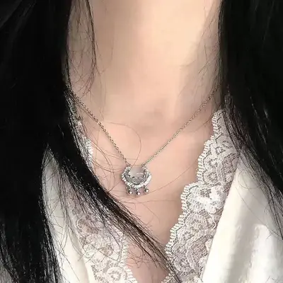 Lotus and Butterfly Chinese Style Necklace