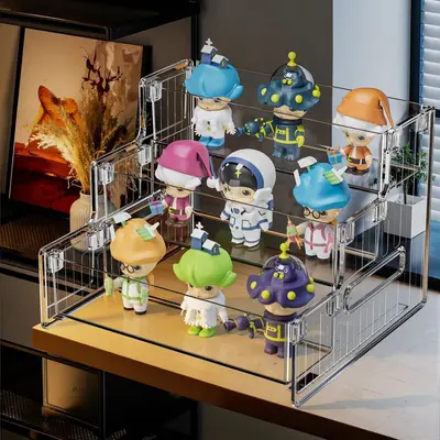 Transparent multi-layer PET cosmetics storage box - 7