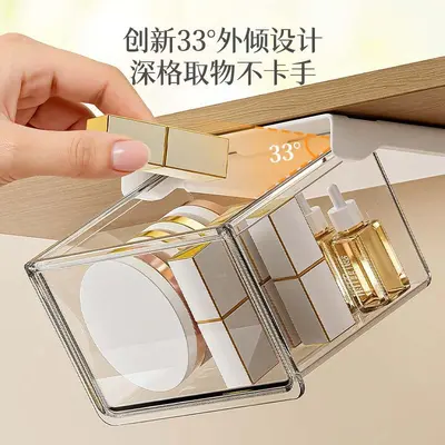 Schublade unter Spiegelschrank, transparenter Kosmetik-Organizer - 3