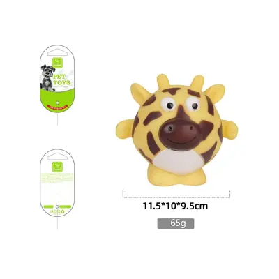 Nunbell Cute Animal Vinyl Dog Toy, Squeaker, Durable - 9