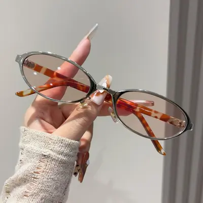 2026 Small-Frame Oval Sunglasses, UV400 Protection, Retro Style - 4