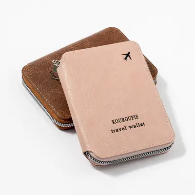 RFID passport holder with travel document storage