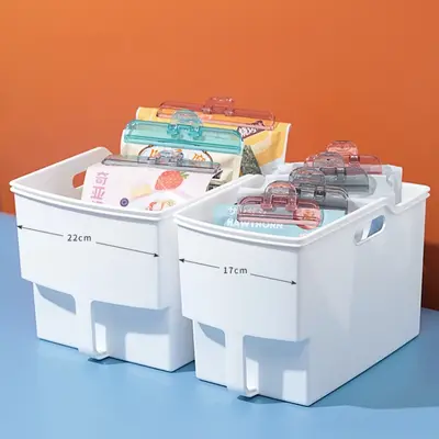 Hochschrank-Aufbewahrungsbox, Kunststoff mit Griff - 4