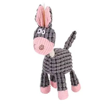 Sesli Peluş Köpek Oyuncağı, Dayanıklı Çiğneme Oyuncağı, Evcil Hayvan Ürünü - 8