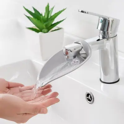 Faucet Extender for Kids, Splash-Proof Water Guide - 4