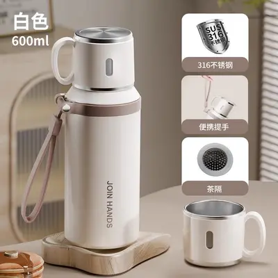2026 neues Modell Thermosbecher für Frauen, elegante Wasserflasche, 316 Edelstahl, geeignet für männliche Schüler der Mittelstufe, speziell für die Schulnutzung entworfen, Tee-Aufgussbecher. - 5