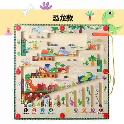 Children's Magnetic Stylus Maze Toy with Counting and Color Recognition - 13