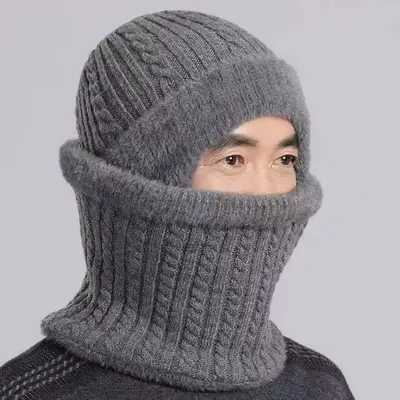 Erkek Kışlık Kulak Korumalı Polar Astarlı Örme Bere