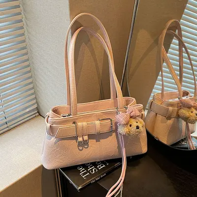 Women's Single Shoulder Bag, Solid Color Minimalist Commuter Design, Summer 2026 - 2