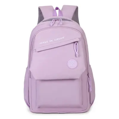 Large Capacity Solid Color Backpack for Outdoor Travel, School and Commuting - 9