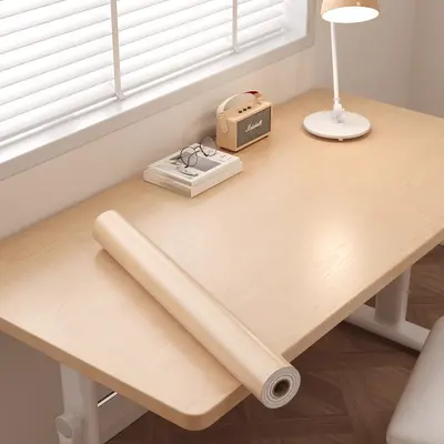 Extra Thick Wood Grain Self-Adhesive Desk Stickers, Waterproof and Oil Resistant - 9