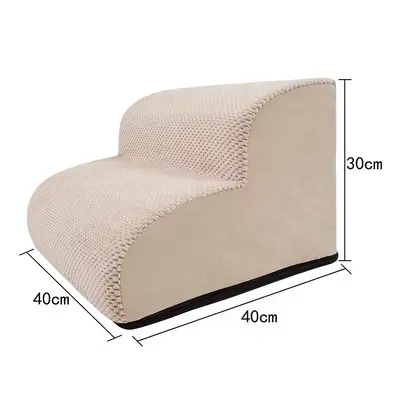 Washable Dog Stairs with Grey Sponge Steps for Small and Medium Dogs - 9