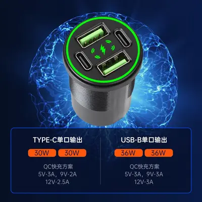 Motosiklet QC Dual USB Şarj PD Arayüzü Modifiye Süper Hızlı Şarj Su Geçirmez 24V 12V Telefon Şarj Cihazı Takma