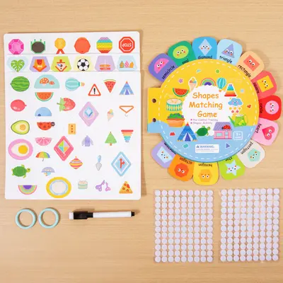 Number and Color Classification Quiet Sticker Book for Early Education - 10
