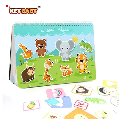 keybaby Quiet Book, wiederablösbare Sticker, Busy Book - 9