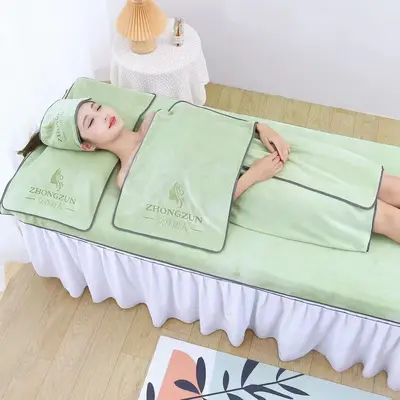 美容院皮肤管理专用包头毛巾不掉毛浴巾套装定制logo非棉工厂批发 - 7