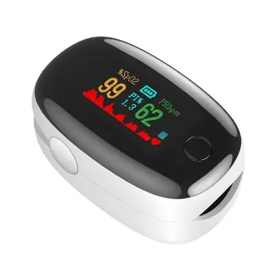 Portable Fingertip Pulse Oximeter with Heart Rate Monitor for Home Use