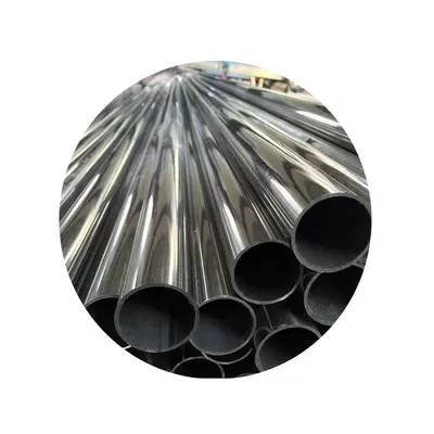 304/201/316L Stainless Steel Decorative Round Tube, Mirror or Brushed