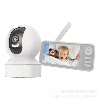 Kabellose WLAN-Innenkamera, 360 Grad, Ultra-HD, Gegensprechfunktion