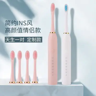 Electric Toothbrush Heads with 6-Mode USB Rechargeable Water Flosser - 4