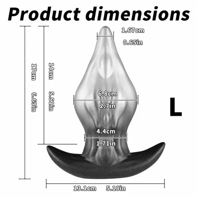 Anatomischer Analplug und Dilatator aus flüssigem Silikon, Erwachsenenprodukt - 8