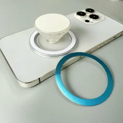 Neuer transparenter magnetischer Luftkissen-Handyhalter in Schwarz und Weiß, geeignet für Apple, Huawei und andere Marken, teleskopischer Sturzsicherungshalter. - 8