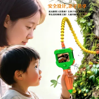 Children's endoscope, HD 1 megapixel, 2.4 inch screen, handheld