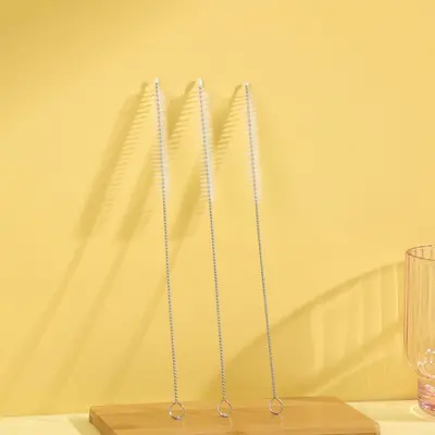 Paslanmaz çelik saman temizleme fırçası şişe test tüpü bardak temizleme aracı mutfak boşluğu temizleme spiral kafa fırçası