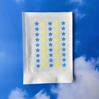 跨境款式痘痘贴彩色星星水胶体遮痘贴独立包装轻薄日夜用pe痘痘贴 - 7