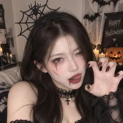 2026 Halloween Pumpkin Little Devil Headband, Cosplay Hair Clip for Women - 7