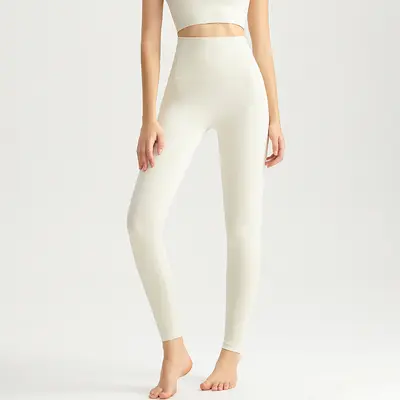 Damen-Yogahose, hohe Taille, Po-Lifting, antibakteriell - 6