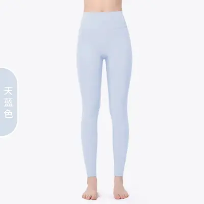 Yoga pantolon, kadın, elastik karın kontrolü, naylon - 9