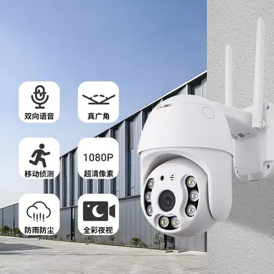 1080P WiFi-Kamera, 360° Panorama, wasserdicht - 4