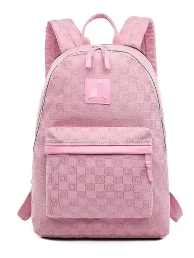 Checkered Student Backpack, Large Capacity Travel and Basketball Bag - 5