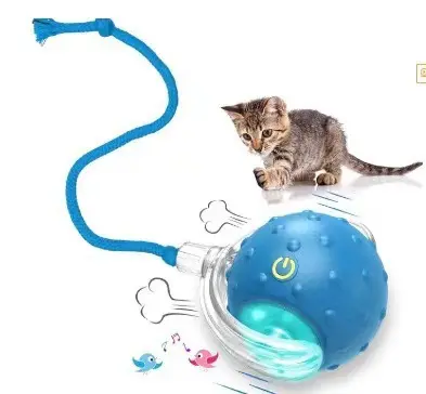 Automatic Dog Toy Bouncing Ball, Electric Smart Walking and Self-Play Chew Ball - 12