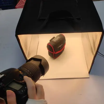Led ışık küçük stüdyo 25CM fotoğraf aksesuarları yumuşak ışık kutusu natürmort fotoğraf masası mini katlanabilir ışık kutusu