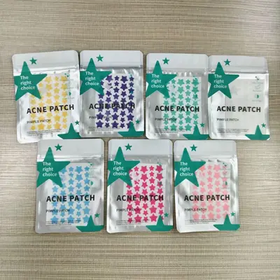 Five-Star Shaped Colorful Pimple Patches for Makeup