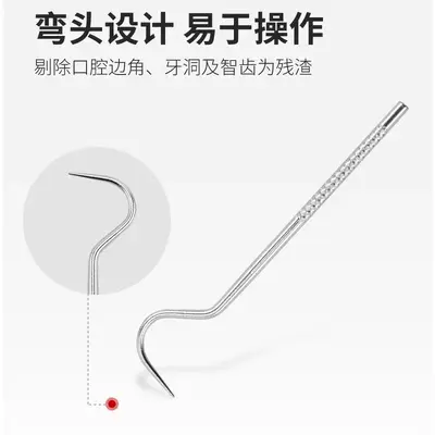 不锈钢牙签套装口腔牙齿清洁工具便携收纳剔牙器口腔护理牙线牙针 - 3