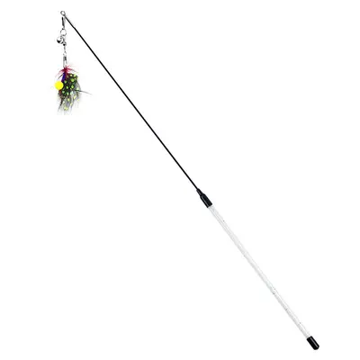 Handmade Cat Teaser Wand with Small Flying Insect Toy and Bell - 10