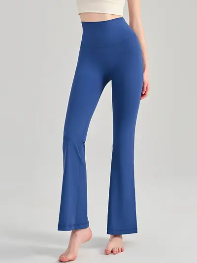 Women's High-Waist Butt-Lift Yoga Flare Pants, Nude-Feel - 4