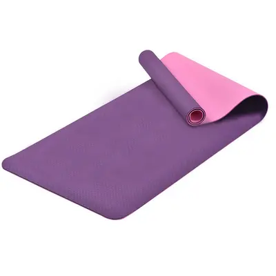 Çift renkli TPE yoga matı, kadınlar için, kaymaz - 10