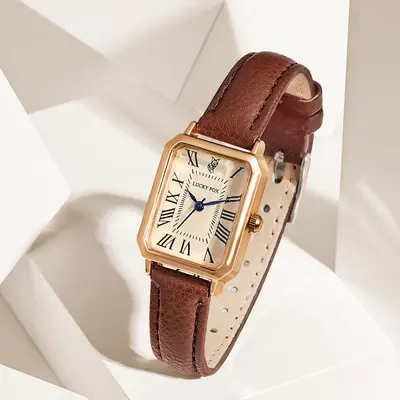 LUCKYFOX retro small dial women's watch new sports small rectangular watch simple daily quartz watch - 8