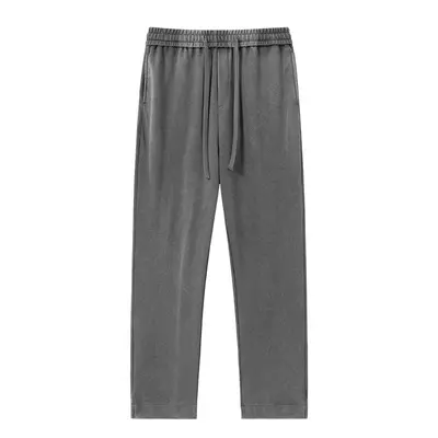 Men's Washed Vintage Cotton Sweatpants, 330 g/m², Breathable - 7